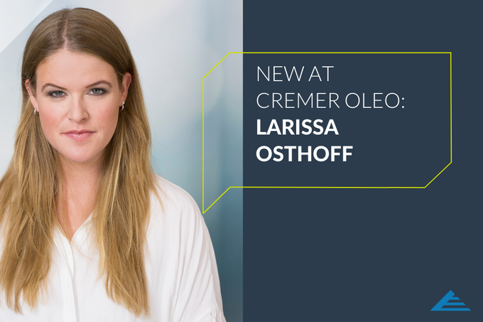 (Almost) new in the CREMER OLEO team: Larissa Osthoff